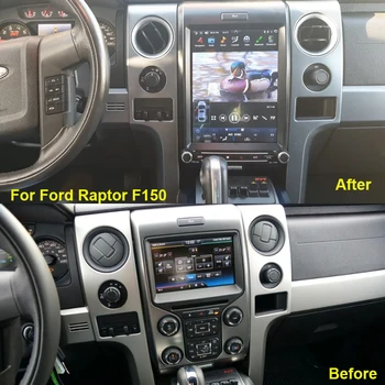 128GB 2din Android Araba Radyo Ford Raptor İçin F150 2013-2021 Araba Stereo Tesla Ekran Multimedya Oynatıcı Kafa Ünitesi Kablosuz Carplay