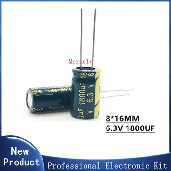 6.3 V 1800 UF 20 % Yüksek frekans ve düşük empedans ın-line alüminyum elektrolitik kapasitörler uzun ömürlü Marka yeni otantik