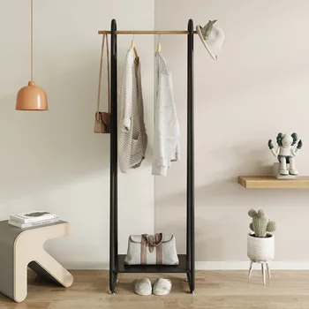 Iskandinav Modern Metal Taşınabilir Elbise Askıları Minimalist Depolama palto askılık portmanto Zemin Ayakta Yatak Odası Mueble Entrada Ev Mobilyaları