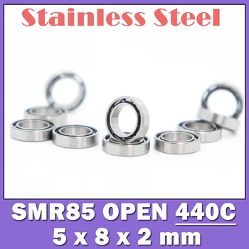 SMR85 açık Rulman (10 ADET ) 5*8*2 mm Paslanmaz Çelik Minyatür Bilyalı Rulmanlar S MR85 L850 675