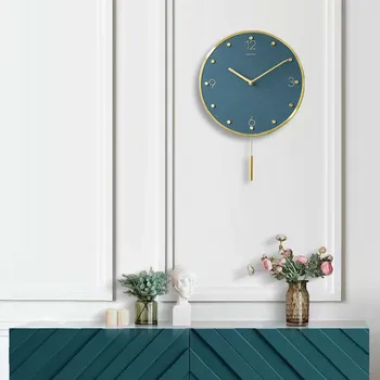 Yaratıcı duvar saati Oturma Odası Modern Ev Tasarımı Sessiz Lüks duvar saati Mutfak Kuvars Mekanizması Reloj Pared İzle Saat