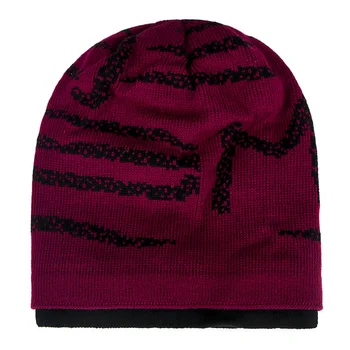 Bere Kış Kayak Baggy Şapka Kış Şapka Sıcak Örme Kalın Baggy hımbıl bere Kafatası Kap Erkekler Kadınlar için