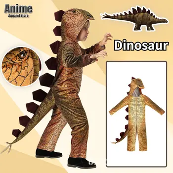 Cadılar bayramı çocuk Dinozor Performans Giyim Kız Erkek Hayvanlar Stegosaurus Rol Oynamak Kostümleri Çocuklar Parti Elbise Kıyafet