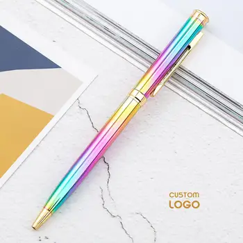 Metal tükenmez kalem 1.0 mm Kişiselleştirilmiş Reklam Promosyon Özel Logo Hediye Kalem Tükenmez Kalemler Hediyelik Eşya Şirketi Iş